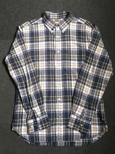 original madras trading company plaid bd shirt (L size, ~105 추천)
