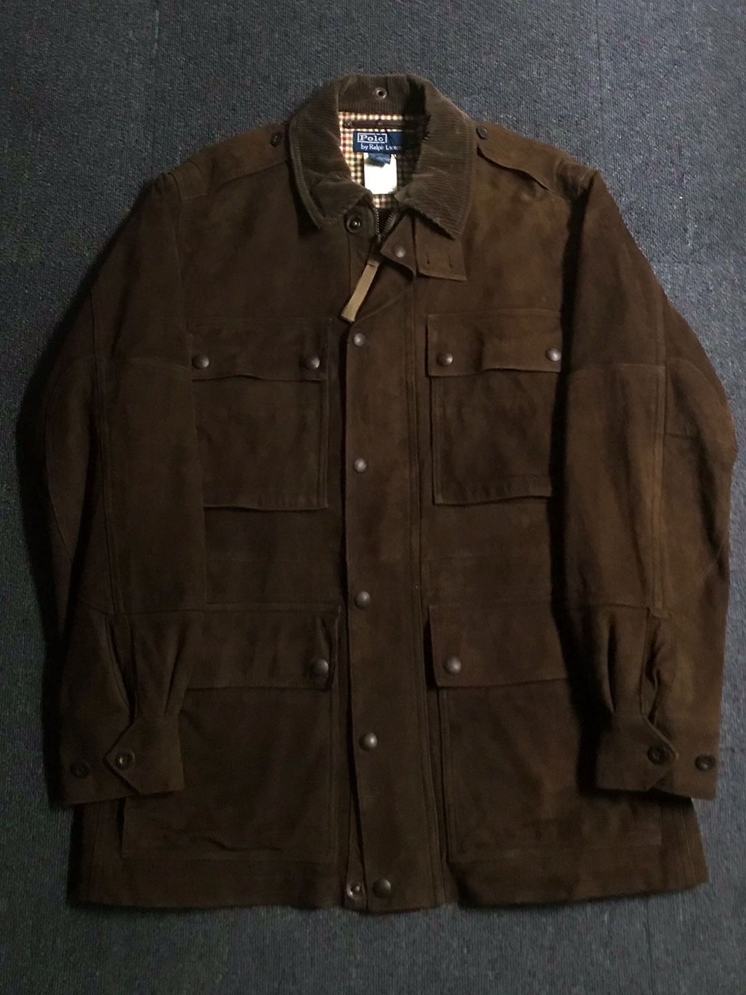 Polo RL goatskin leather field jacket (L size, ~105 추천)