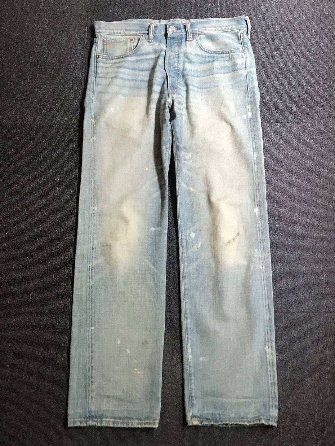 RRL japan woven selvedge straight leg jeans USA made (34/32 size, ~35인치 추천)