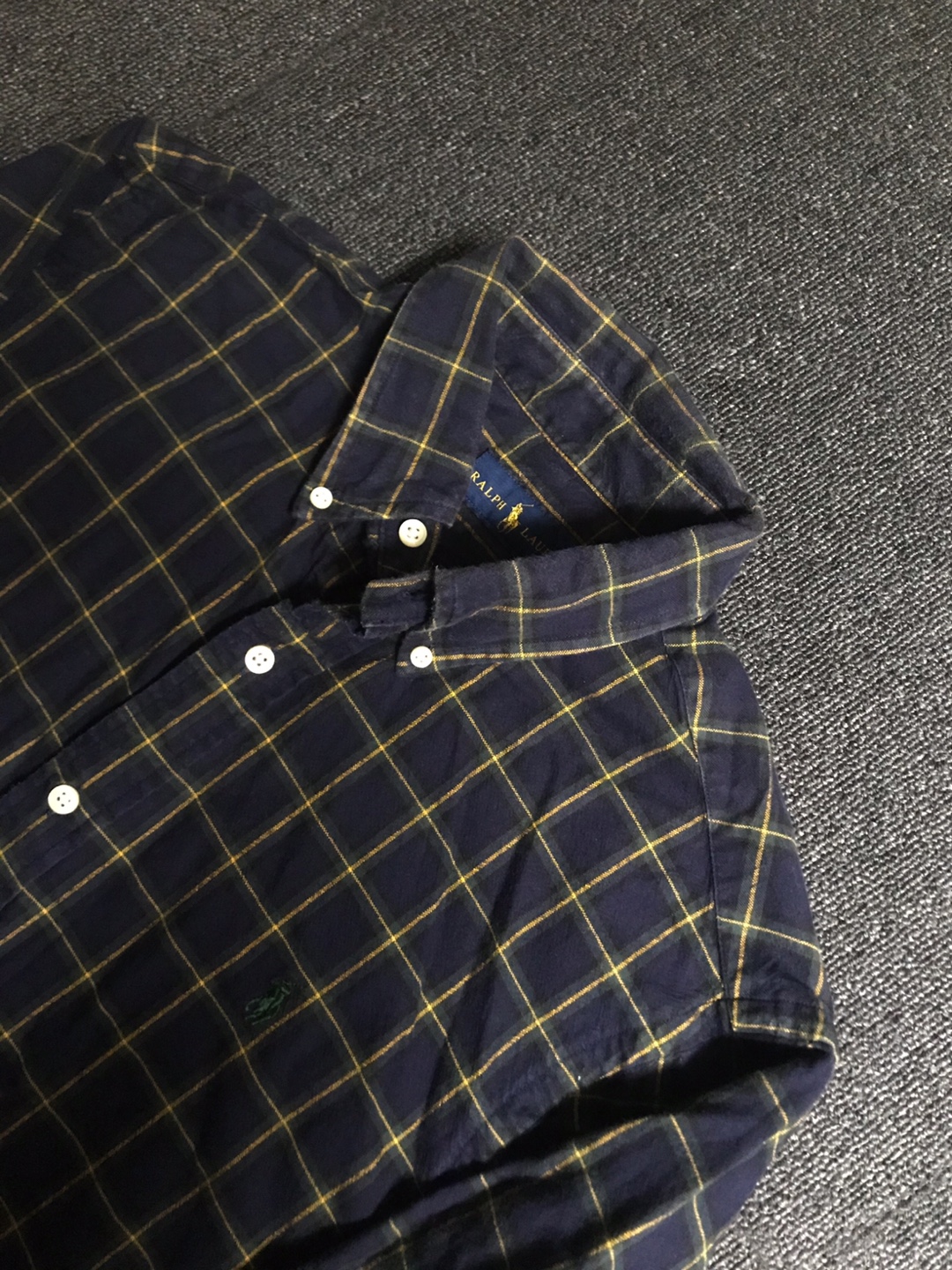 Polo RL plaid ocbd shirt (M size, ~100 추천)