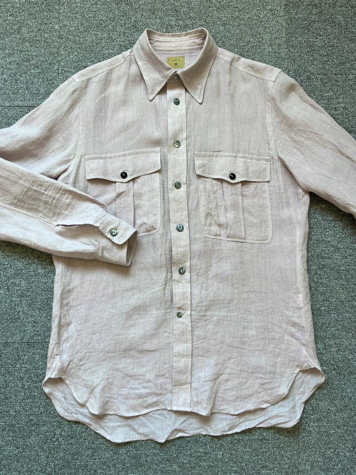 L.E.J London linen 2 pocket shirt (M size, 100-105 추천)