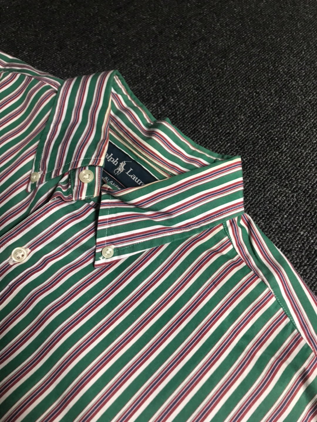 Polo RL cotton stripe bd shirt (L size, ~103 추천)