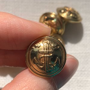 vintage gold button set for blazer