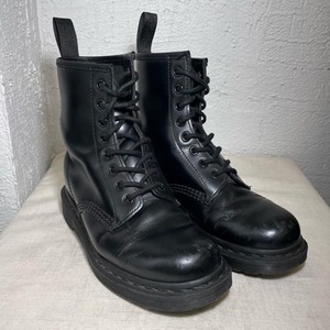 dr martens black 1460 8 eye mono boots (230mm)