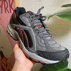 reebok athletics trail running shoes(carbon/gunmtl/blk/orange)(280mm)