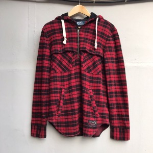 polo half zip hoodie full over wool shirt (95 size)