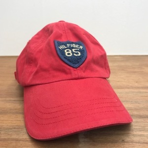 Tommy Hilfiger faded crimson red patch strapback