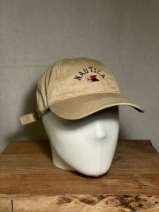 nautica beige logo ball cap (free size)