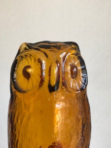 VTG owl glass figurines