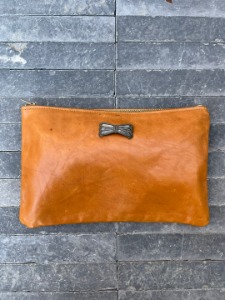 bryceland&#039;s co leather pouch with sliver pendant