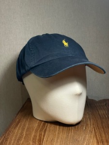 polo navy cotton ball cap
