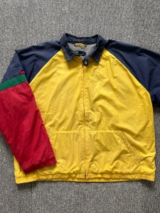 polo color block fleece lining jacket (L size, 110 까지 추천)