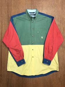 nautica color block bd shirt (L size, 105 추천)