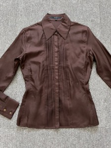 gucci silk pin tuck shirt (38 szie, 55 추천)