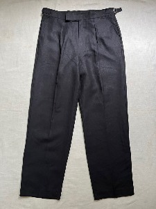 SVC x eot black but navy linen pants