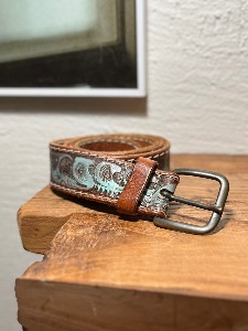 LVC painting leather carving belt (90, 32-34인치 추천)