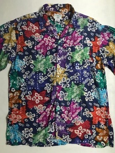 vtg rayon open collar shirt (43/44 size, 105~110 추천)