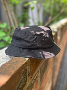SVC bucket hat _ black waxed cotton