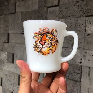 60s fire king esso tiger mug