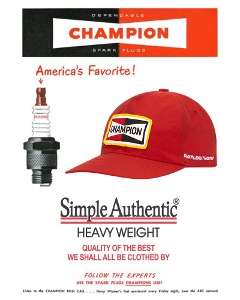 SIMPLE AUTHENTIC champion Cap (Free Size)