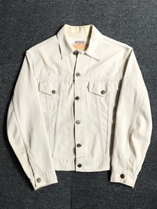 60-70s levis slim fit big E pique cotton trucker jacket (95~100추천)