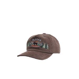 SIMPLE AUTHENTIC ALASKA Corduroy -Brown cap (free size)