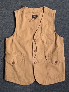 RRL canvas half moon hunting vest (S size, ~103 추천)