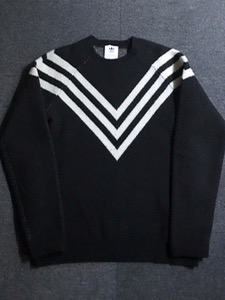 adidas x white mountaineering 3 stripes wool/nylon sweater (105 size, ~105 추천)