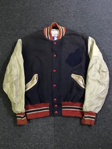vtg delong sun faded wool/leather varsity USA made (44 size, ~105 추천)