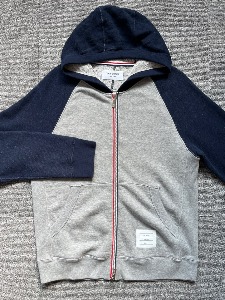 thome browne cotton raglan reverse weave zip hoodie (2 size, 95-100 추천)