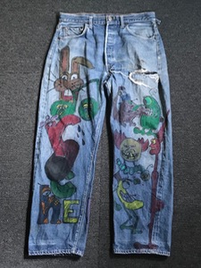 late 60s levis 501 hand painted (~32 인치 추천)