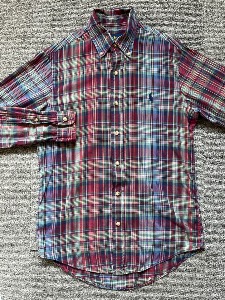 polo cotton check shirt (XS size, 95 추천)