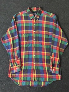 old gap cotton/rayon plaid work shirt (S size, ~103 추천)