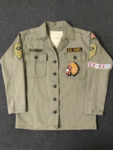 denim &amp; supply biz embroidery patch military shirt jacket (S size, ~103 추천)