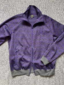 needles purple jacquard diamond track jacket