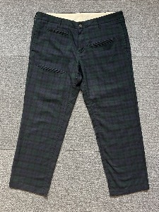 spectator wool/poly black watch pants (XL size, 36-37인치 추천)