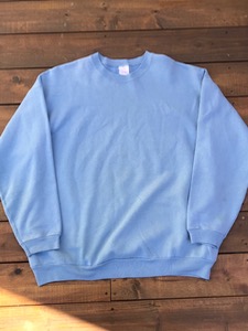90s hanes pale sky blue drop shoulder sweatshirt (XL size, 100~ 추천)