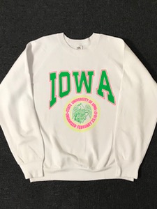 90s fruit of the loom 50/50 IOWA univ sweatshirt USA made (L size, ~103 추천)