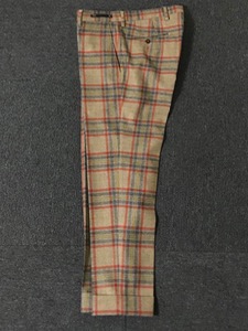 PT01 super 110s wool plaid slim fit pants (46 size, 총장 짧음 ~31인치)