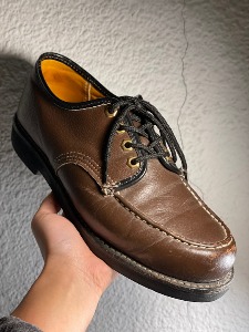 VTG brown leather derby shoes (표기 us 8e )
