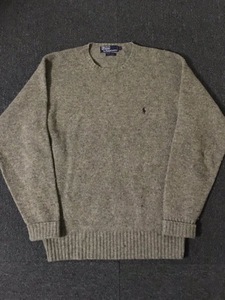 Polo Ralph Lauren gray brown wool sweater (L size, 103~ 추천)