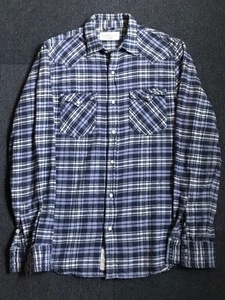denim &amp; supply RL cotton flannel plaid western shirt (M size, ~100 추천)