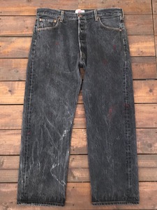 00s levis 501 painted fade black (38/30 size, ~37인치 추천)