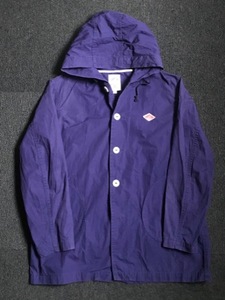 danton purple navy cotton hooded jacket (36 size, for women)
