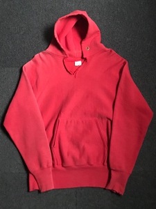 70s champion reverse weave distressed fade red