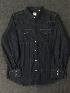 levis denim western shirt dark indigo(L size, ~105 추천)