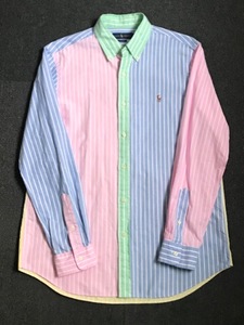 Polo RL crazy pattern ocbd shirt (L size, ~105 추천)
