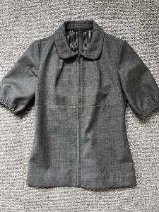 prada wool round collar zipped shirt (40 size, 55 추천)