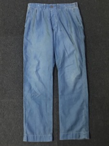 RRL cotton/linen 2pleats work pants (33x32 size, ~35인치 추천)