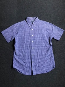 Polo RL two ply cotton plaid bd shirt (L size, ~100 추천)